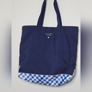 Bath & Body Works Blue Gingham Tote (bag only)